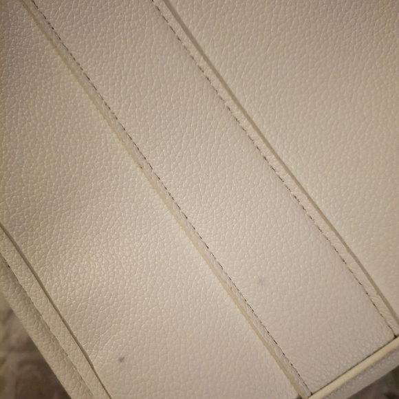 NEW BEAUTIFUL WHITE IRIDESCENT SEQUIN TOTE BAG - Picture 10 of 11